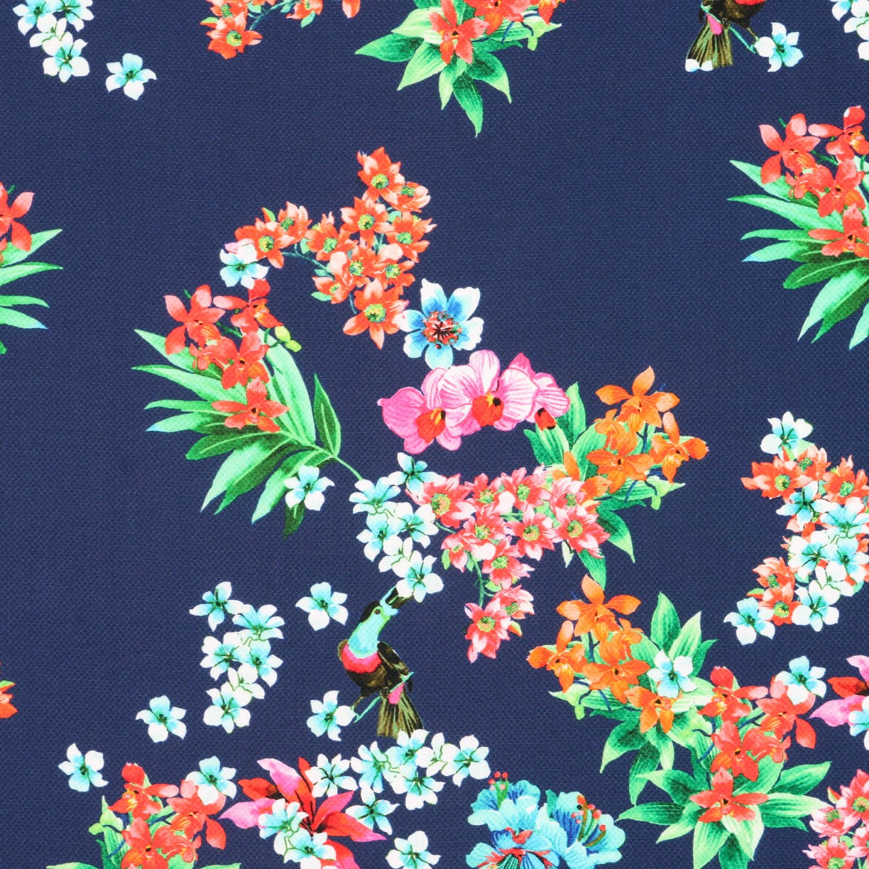 Krepp Viskose Exotisch Blau - Ribes y Casals