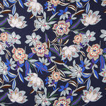 Krepp Viskose Floral Nacht - Ribes y Casals