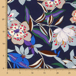 Krepp Viskose Floral Nacht - Ribes y Casals