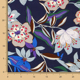 Krepp Viskose Floral Nacht - Ribes y Casals