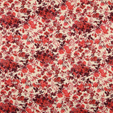 Krepp Viskose Floral Rot - Ribes y Casals