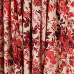 Krepp Viskose Floral Rot - Ribes y Casals
