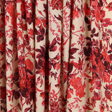 Krepp Viskose Floral Rot - Ribes y Casals