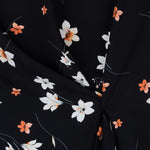 Sakura Schwarzer Viskose-Krepp - Ribes y Casals