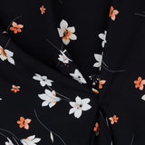 Sakura Schwarzer Viskose-Krepp - Ribes y Casals