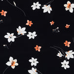 Sakura Schwarzer Viskose-Krepp - Ribes y Casals