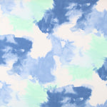 Krepp Viskose Tie Dye Türkis - Ribes y Casals