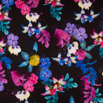 Krepp Viskose Tropical Schwarz - Ribes y Casals