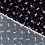 Crepe Winter Peasly Navy - Ribes y Casals