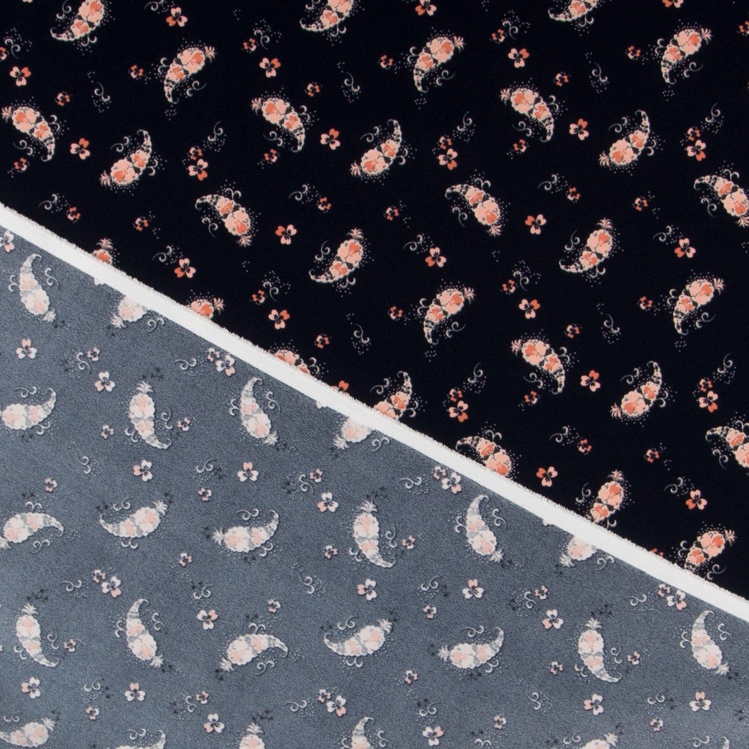 Crepe Winter Peasly Navy - Ribes y Casals