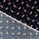 Crepe Winter Peasly Navy - Ribes y Casals
