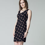 Crepe Winter Peasly Navy - Ribes y Casals