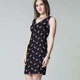 Crepe Winter Peasly Navy - Ribes y Casals