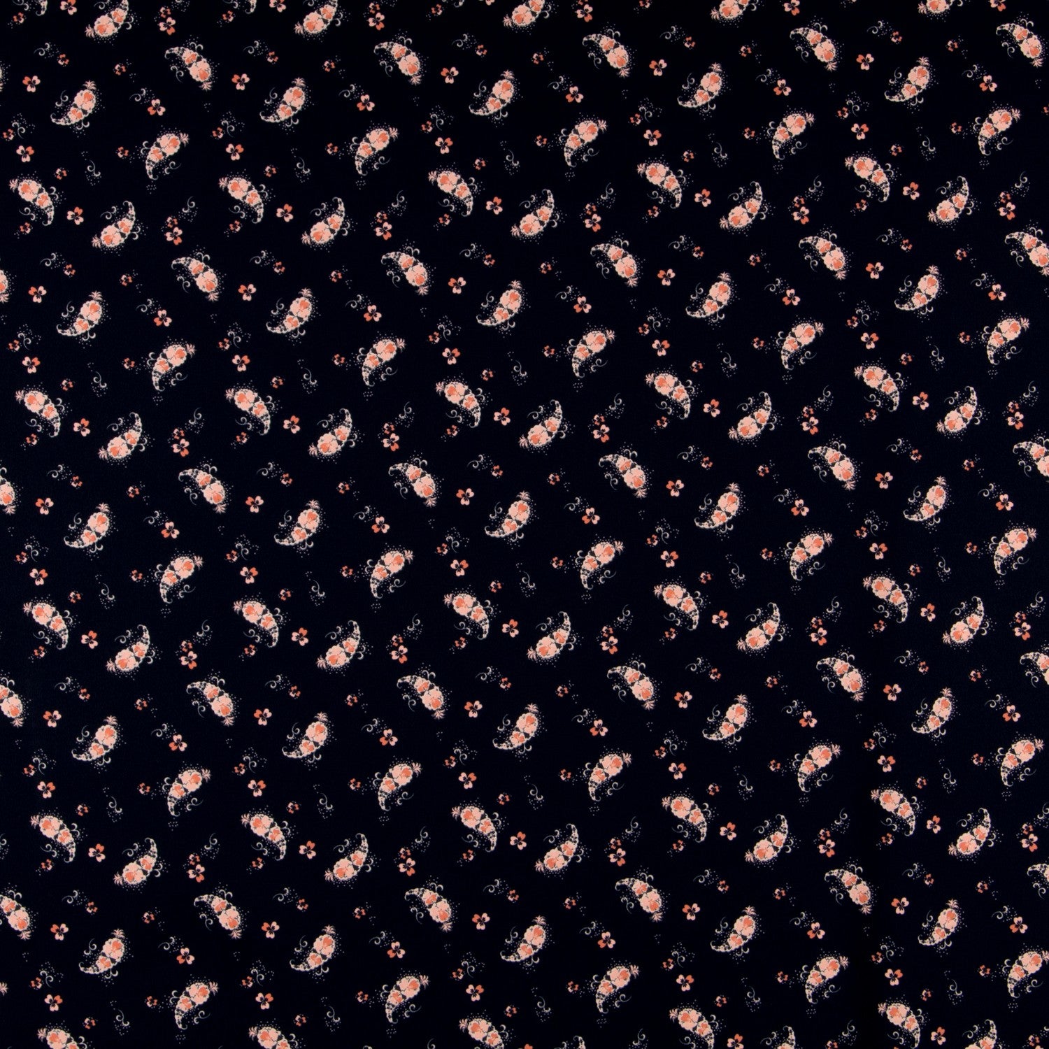 Crepe Winter Peasly Navy - Ribes y Casals