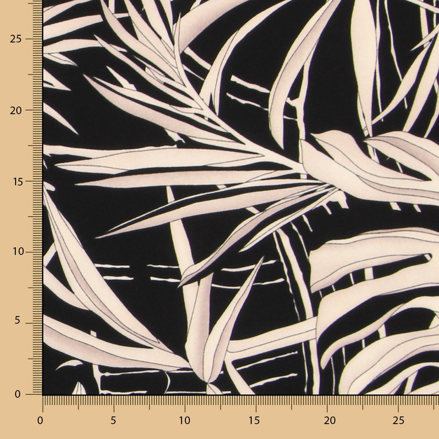 Krepp Winter Tropical Schwarz - Ribes y Casals