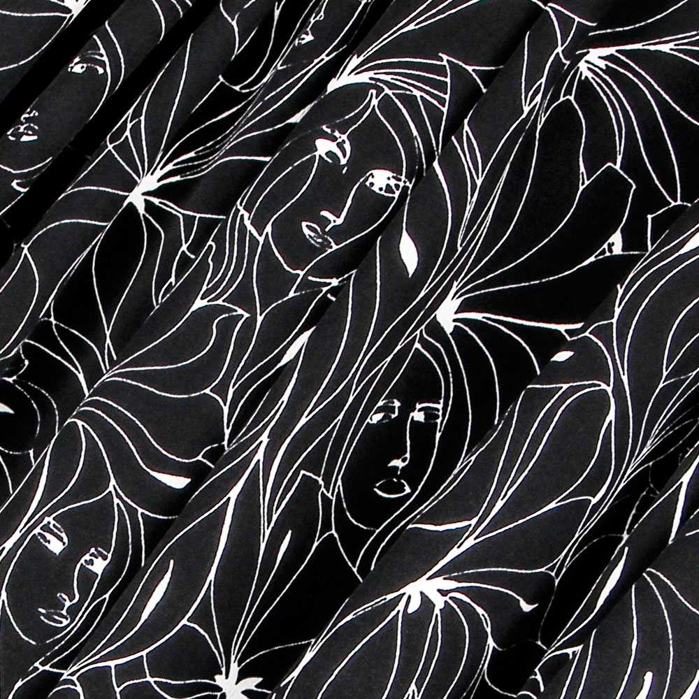 Crepe Frauen Schwarz - Ribes y Casals
