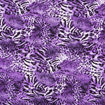 Krepp-Tierprint flieder - Ribes y Casals