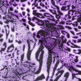 Krepp-Tierprint flieder - Ribes y Casals