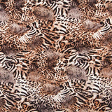 Krepp-Tierprint Braun - Ribes y Casals