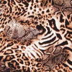 Krepp-Tierprint Braun - Ribes y Casals