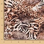 Krepp-Tierprint Braun - Ribes y Casals