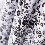 Crepe Floral Weißer Hintergrund - Ribes y Casals