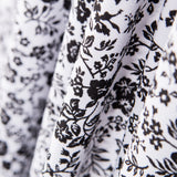 Crepe Floral Weißer Hintergrund - Ribes y Casals