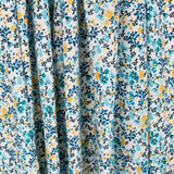 Blauer tropischer Blumenkrepp - Ribes y Casals