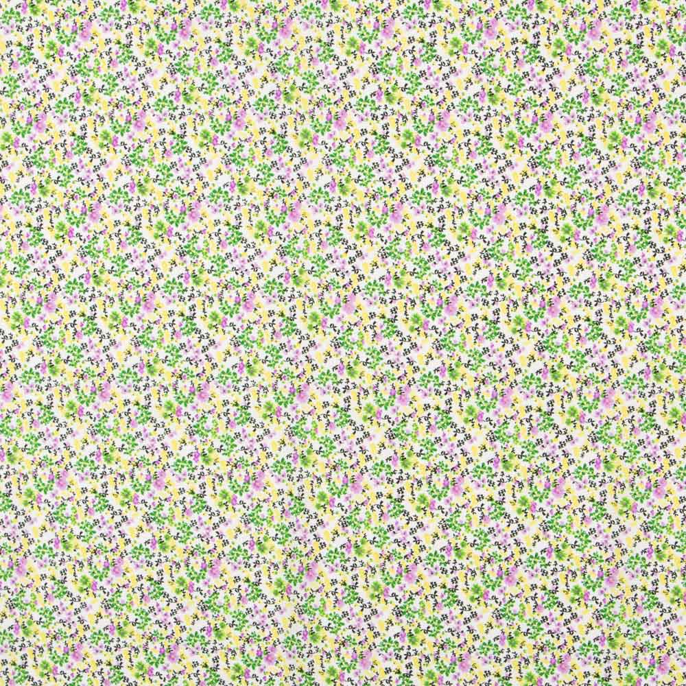 Krepp Floral Tropisch Limette - Ribes y Casals