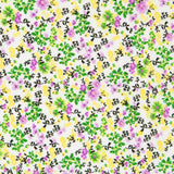 Krepp Floral Tropisch Limette - Ribes y Casals