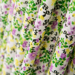 Krepp Floral Tropisch Limette - Ribes y Casals