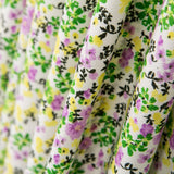 Krepp Floral Tropisch Limette - Ribes y Casals