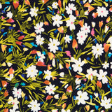 Wildblumenkrepp Marineblau - Ribes y Casals