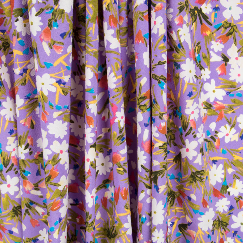 Wildblumen-Lavendel-Krepp - Ribes y Casals
