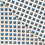 Geometrische Kreppschilder Blau - Ribes y Casals