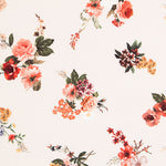 Dicker Krepp Blumen Ecru - Ribes y Casals