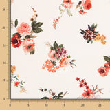 Dicker Krepp Blumen Ecru - Ribes y Casals