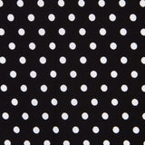 Crepe Polka Dots Weißer Hintergrund Schwarz - Ribes y Casals