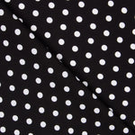 Crepe Polka Dots Weißer Hintergrund Schwarz - Ribes y Casals
