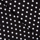 Crepe Polka Dots Weißer Hintergrund Schwarz - Ribes y Casals