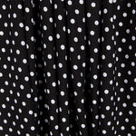 Crepe Polka Dots Weißer Hintergrund Schwarz - Ribes y Casals