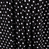 Crepe Polka Dots Weißer Hintergrund Schwarz - Ribes y Casals