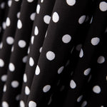 Crepe Polka Dots Weißer Hintergrund Schwarz - Ribes y Casals
