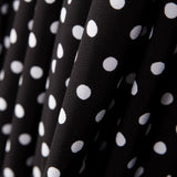 Crepe Polka Dots Weißer Hintergrund Schwarz - Ribes y Casals