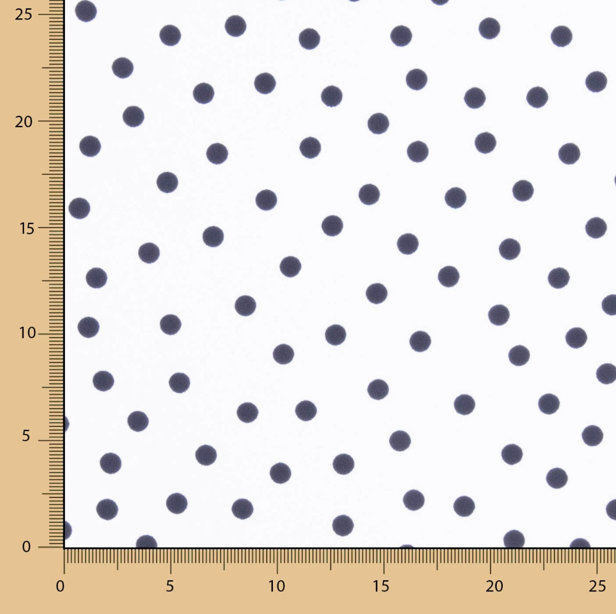 Krepp-Polka-Dots Navy 7mm - Ribes y Casals