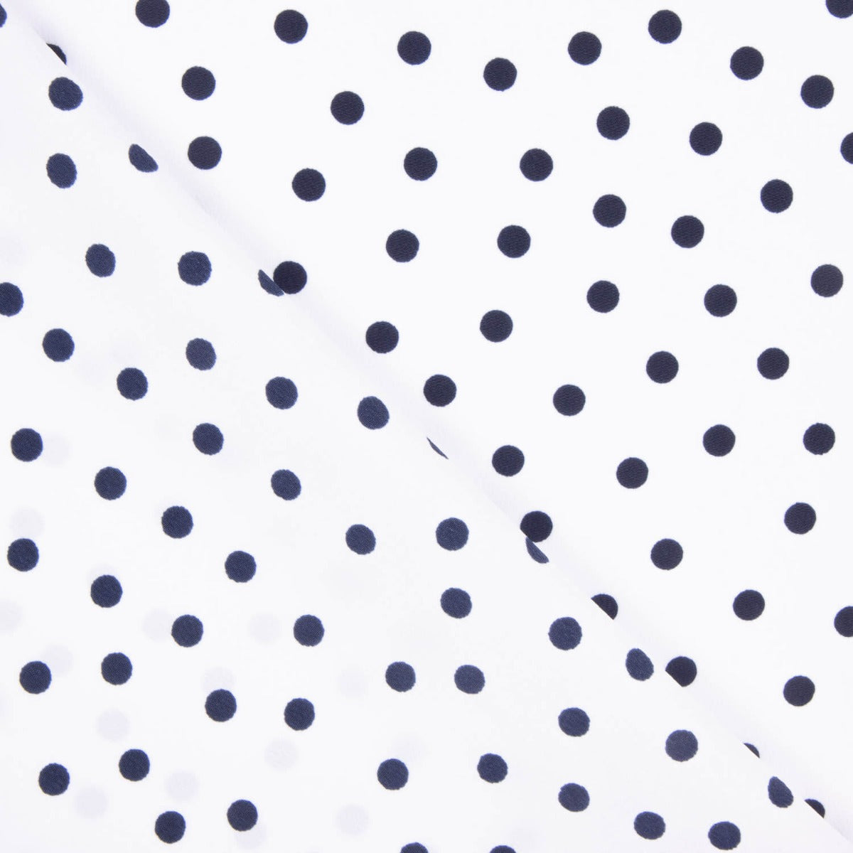 Krepp-Polka-Dots Navy 7mm - Ribes y Casals