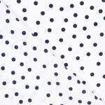 Krepp-Polka-Dots Navy 7mm - Ribes y Casals