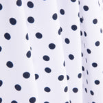 Krepp-Polka-Dots Navy 7mm - Ribes y Casals