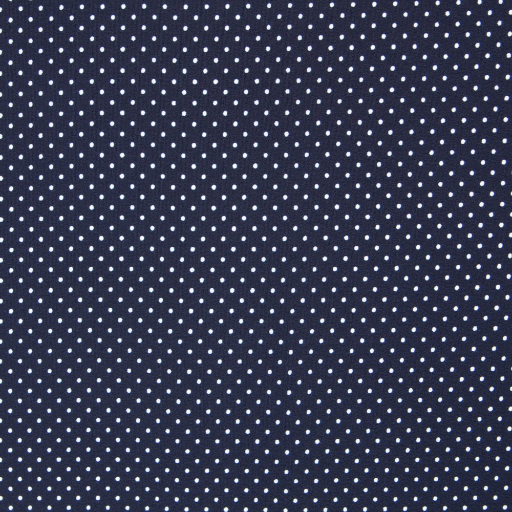 Krepp Mini Polka Dot Marineblau - Ribes y Casals