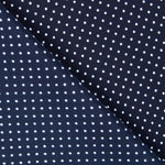 Krepp Mini Polka Dot Marineblau - Ribes y Casals